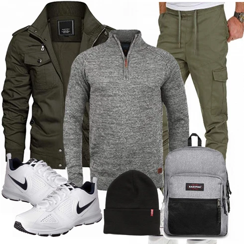 Grün Accessoire/Winter Parka KEFITEVD kombinieren