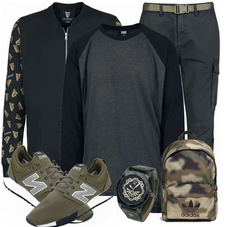 Outfit mit Grün Sneaker New Balance "Street Style Outfit"