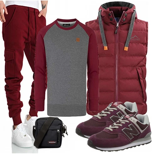 Rot Winter Parka Normani kombinieren