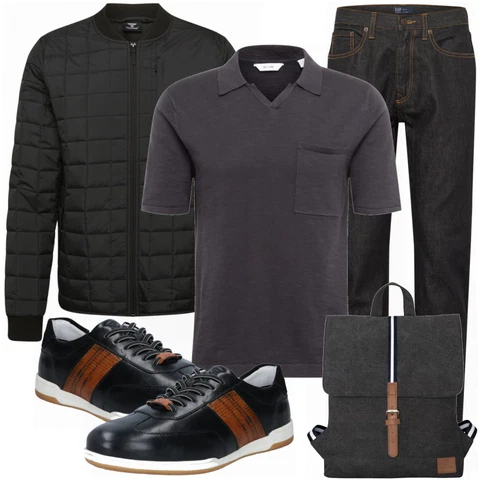 Schwarz Poloshirt Only & Sons kombinieren
