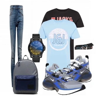 Sommer Outfits mit Grau Jeans G-Star Raw "Street Style Outfit"