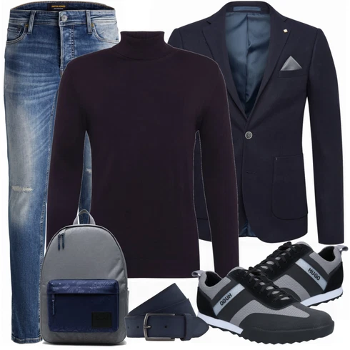Schwarz Strickjacke Jack & Jones kombinieren