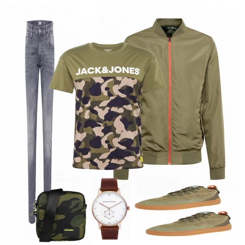 Grün Schuh Sneaker Puma kombinieren