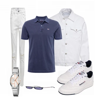 Outfit mit Grau Sneaker Reebok Classic "Street Style Outfit"