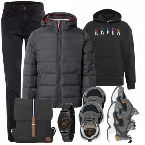 Blau Rucksack Johnny Urban kombinieren