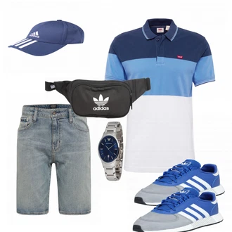 Outfit mit Türkis Hut Adidas Performance "Street Style Outfit"