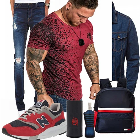 Blau Overall/Sommerjacke OZONEE kombinieren mit Blau Trachtenmode Tommy Hilfiger
