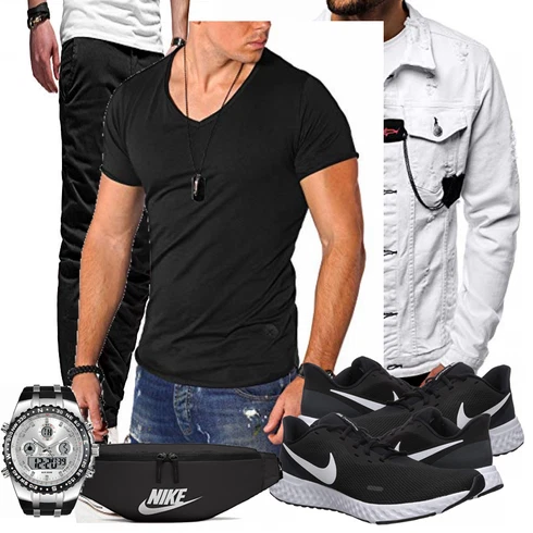 Overall/Sommerjacke/Winter Parka OZONEE kombinieren mit Blau Trachtenmode Nike