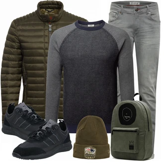 Outfit mit Blau EDC by Esprit "Street Style Outfit"