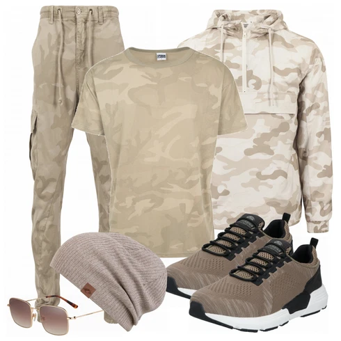 Weiß Sonnenbrille Kapten & Son kombinieren mit Grau Sommerjacke Urban Classics