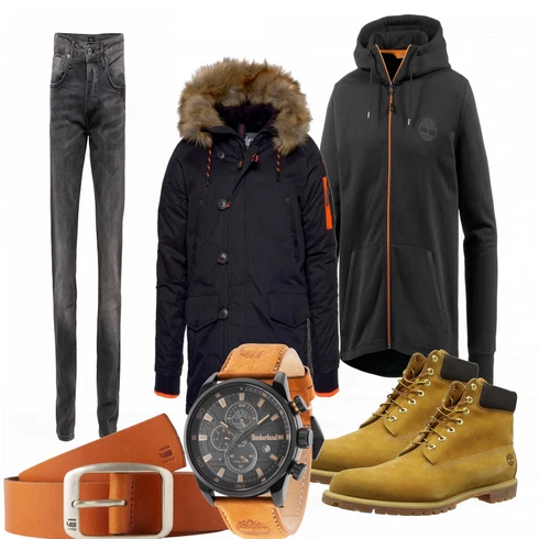 Orange Gürtel G-Star Raw kombinieren