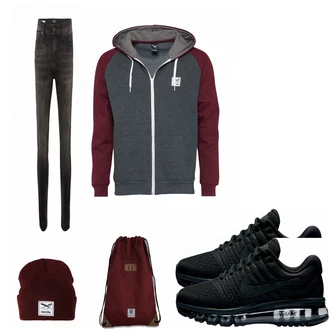 Outfit mit Schwarz Sneaker Nike "SundayMorning"