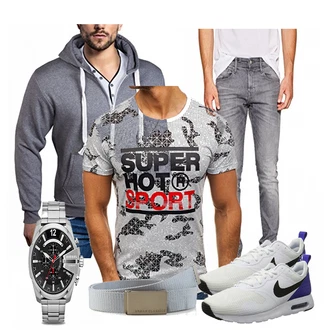 Outfit mit Grau EDC by Esprit "Super"