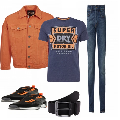Orange Schuh Sneaker DC Shoes kombinieren