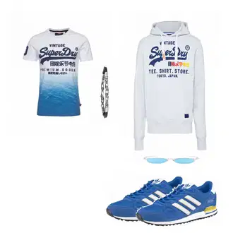 Outfit mit Grau Schmuck "SuperCool"