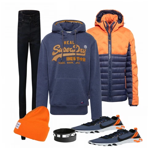 Orange Sportschuh Nike Sportswear kombinieren