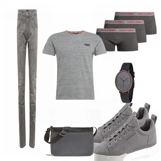 Outfit mit Weiß Sneaker G-Star Raw "Superdry Shirt"