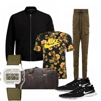 Outfit mit Schwarz Sneaker Nike "Susila"