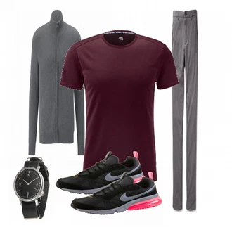 Outfit mit Grau Strickjacke Tchibo "Tchibo"