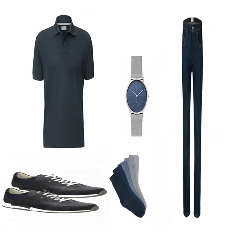 Blau Strumpf & Strumpfhose Tchibo kombinieren
