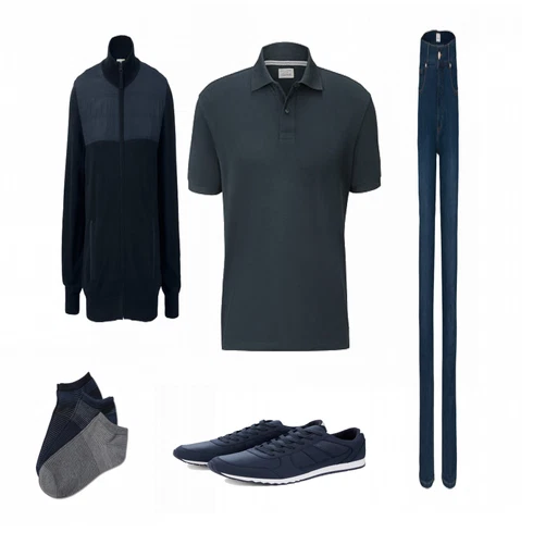 Grau/Blau Strumpf & Strumpfhose Tchibo kombinieren