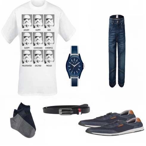 Blau Sneaker Rieker kombinieren