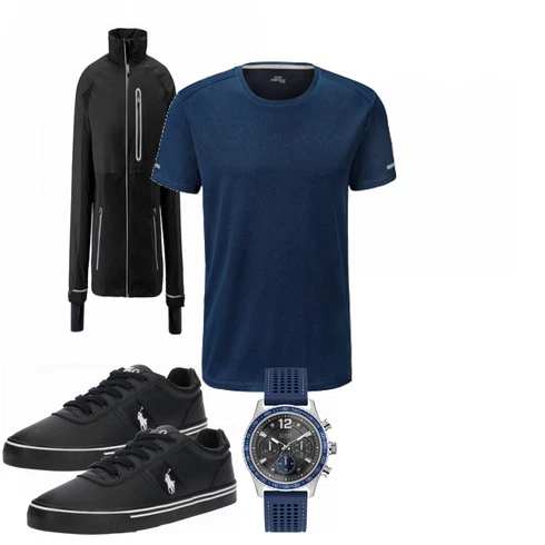 Schwarz Schuh Sneaker/Leder Sneaker Polo Ralph Lauren kombinieren