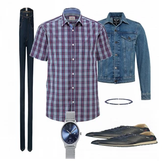 Outfit mit Blau Sportschuh Pikolinos "Tchibo Look"