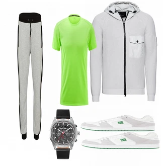 Outfit mit Grün Sneaker DC Shoes "Tchibo Look"