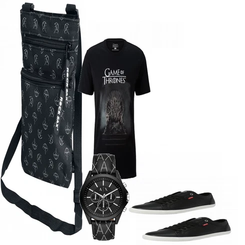 Schwarz/Blau Casual T-Shirt Tchibo kombinieren
