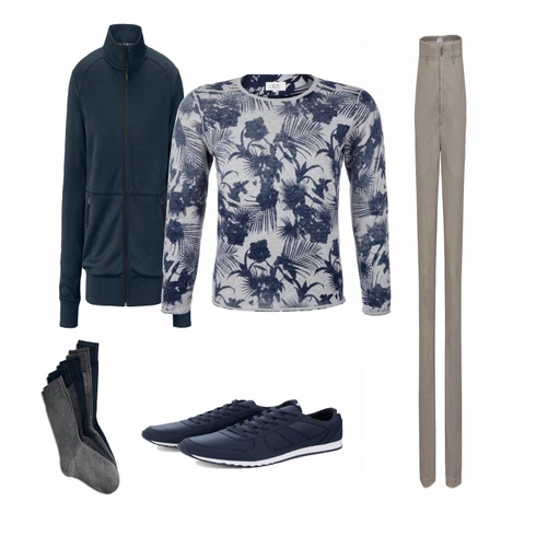 Grau/Blau Strumpf & Strumpfhose Tchibo kombinieren