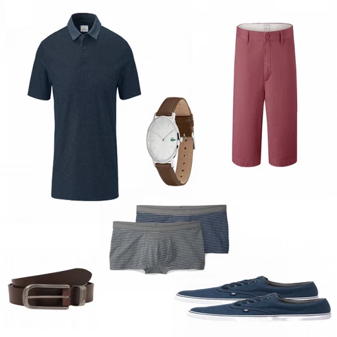 Grau Unterhose Tchibo kombinieren mit Blau Schuh Sneaker Element