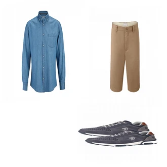 Outfit mit Braun Sneaker Tom Tailor "Tchibo Style"