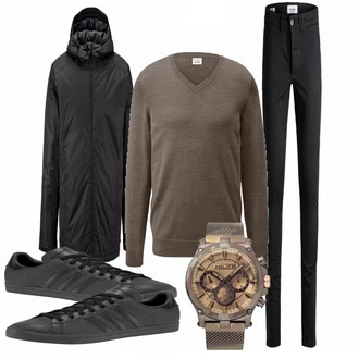 Outfit mit Grau Strickjacke Tchibo "Tchibo Style"