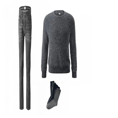 Grau/Blau Strumpf & Strumpfhose Tchibo kombinieren