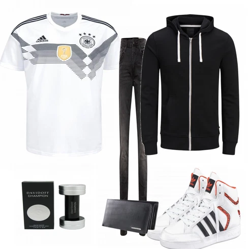 Grau Sport-T-Shirt Adidas Performance kombinieren
