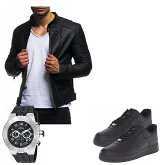 Outfit mit Blau Sneaker Nike "Telo"