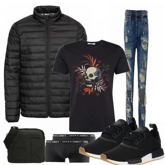 Outfit mit Schwarz Unterhose Jack & Jones "Thanoy"