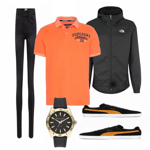Orange Sneaker Puma kombinieren