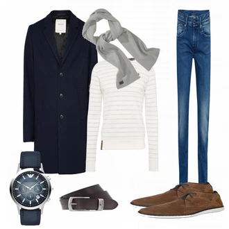 Outfit mit Schal "TheCaptain"