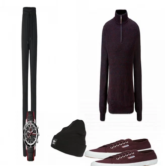 Outfit mit Schwarz Hut Adidas Originals "Thermojacke PYUA"