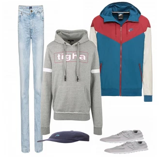 Outfit mit Grau Tigha "Tigha"