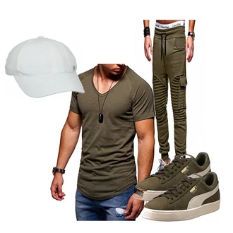 Outfit mit Grau/Grün/Blau Columbia "Timber"