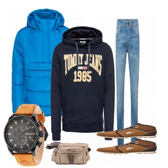 Outfit mit Braun Stiefel Helly Hansen "Timber"