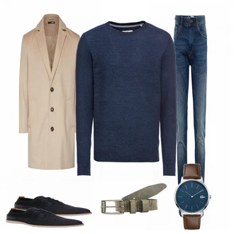 Outfit mit Braun Schuh Bullboxer "Tom Tailor"