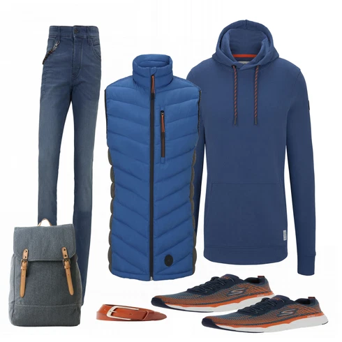 Orange Sportschuh Skechers Performance kombinieren