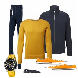 Outfit mit Gelb Sneaker Converse "TOM TAILOR"