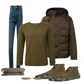 Outfit mit Braun Sneaker Polo Ralph Lauren "TOM TAILOR"
