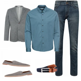 Outfit mit Grau Hausschuh About You "Tom Tailor"