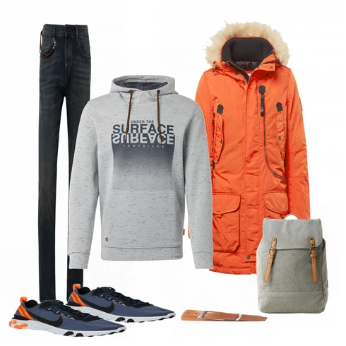 Orange Sportschuh Nike Sportswear kombinieren